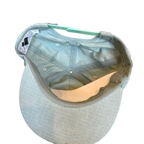 NWT Men’s Obermeyer Captain Adjustable SnapBack Hat Retro Blue Green - Picture 4 of 7